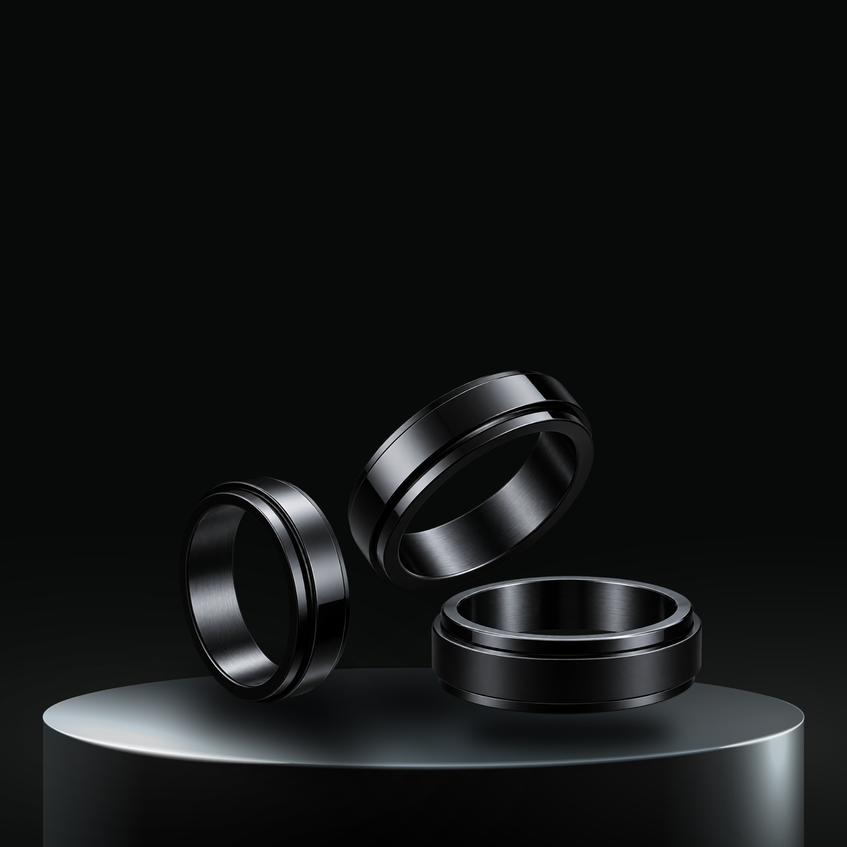 Midnight Spinner Ring