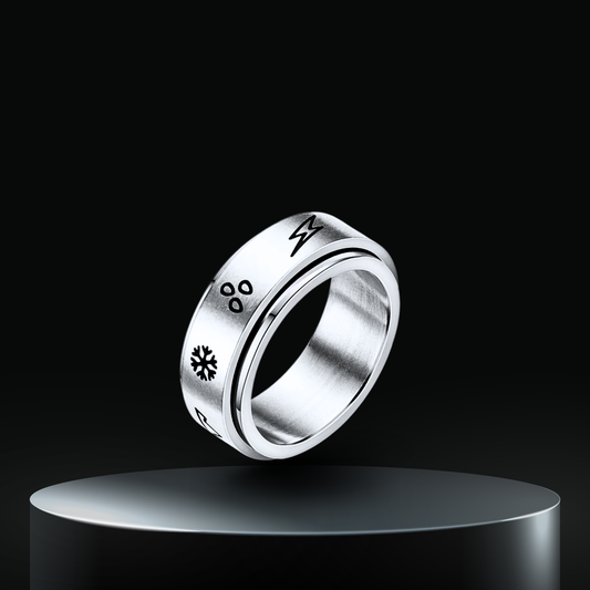 Quiet Orbit Spinner Ring — Silver All Seasons