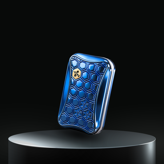 Blue - HalooPlayer Honeycomb Infinite Tuning Fork Fidget Slider