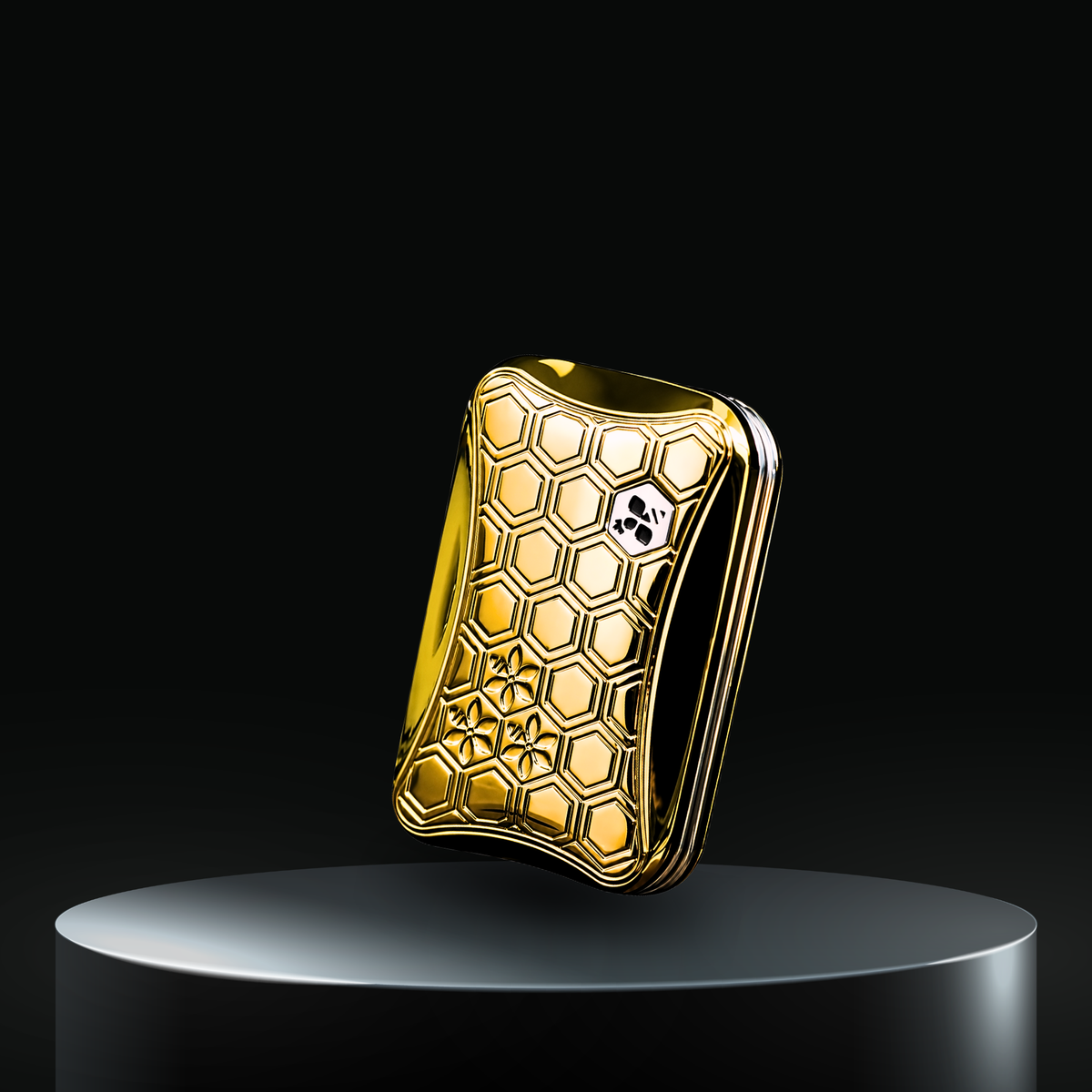 Gold - HalooPlayer Honeycomb Infinite Tuning Fork Fidget Slider