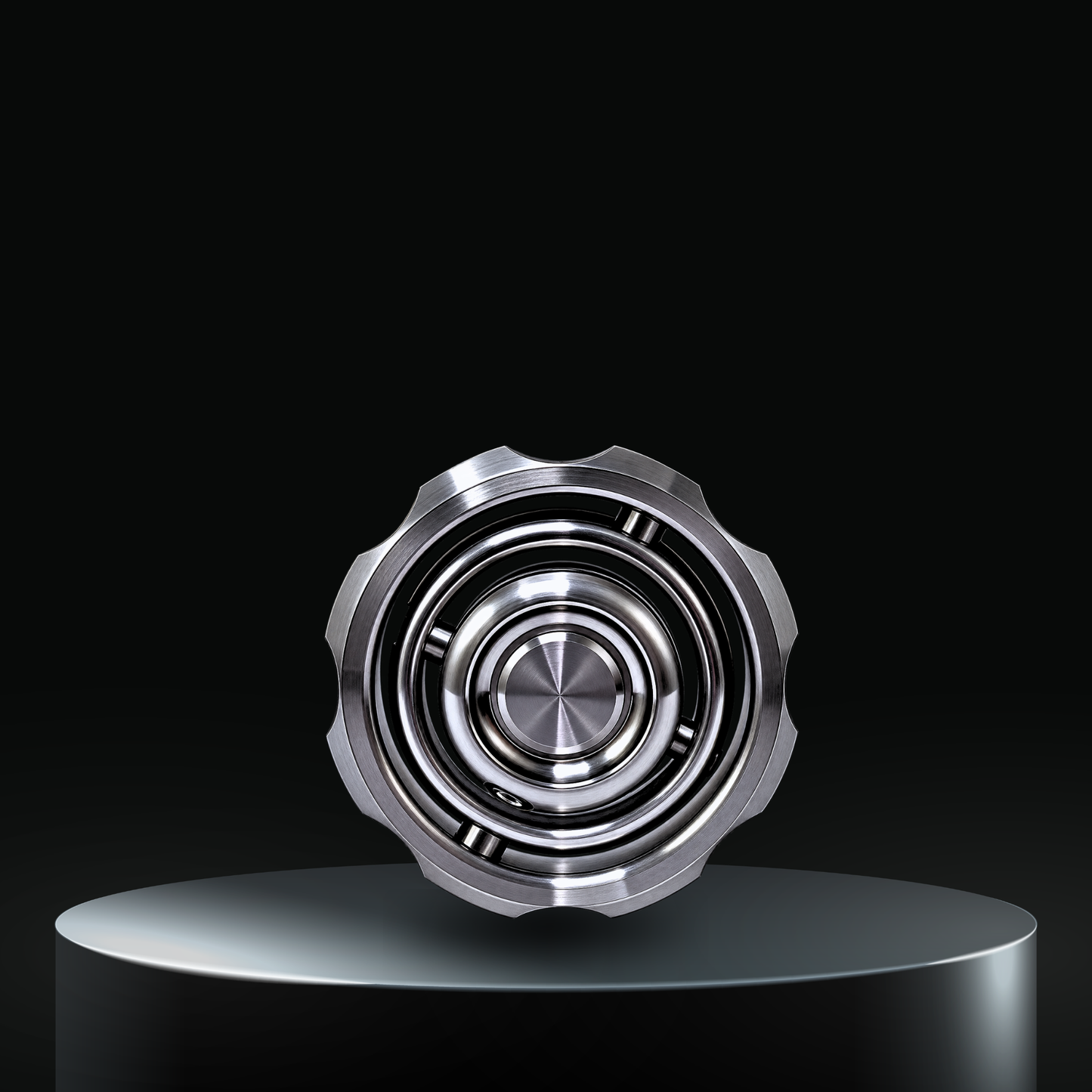 Mechforce EDC Gyroscope made of CNC machined stainless steel