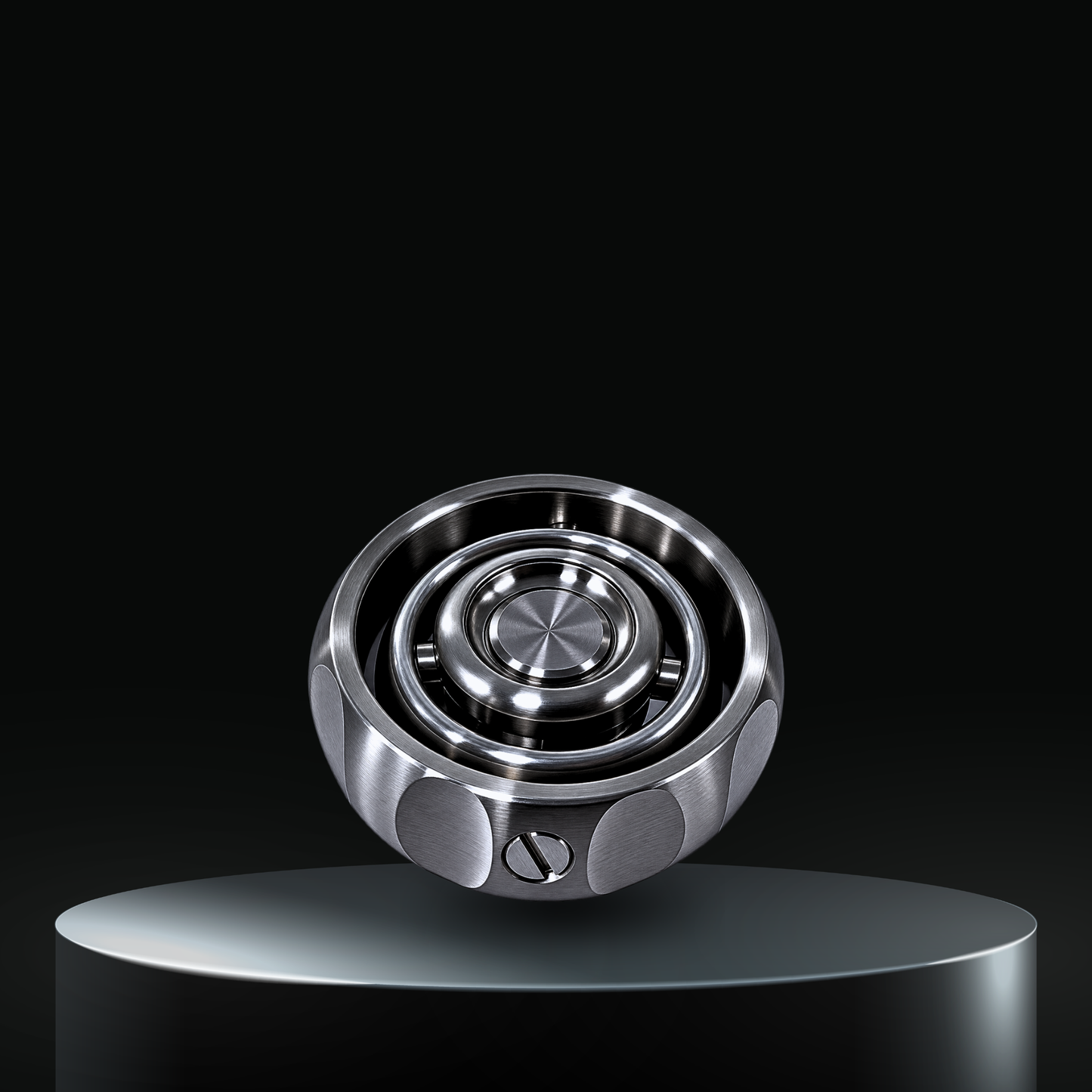 Mechforce EDC Gyroscope made of CNC machined stainless steel